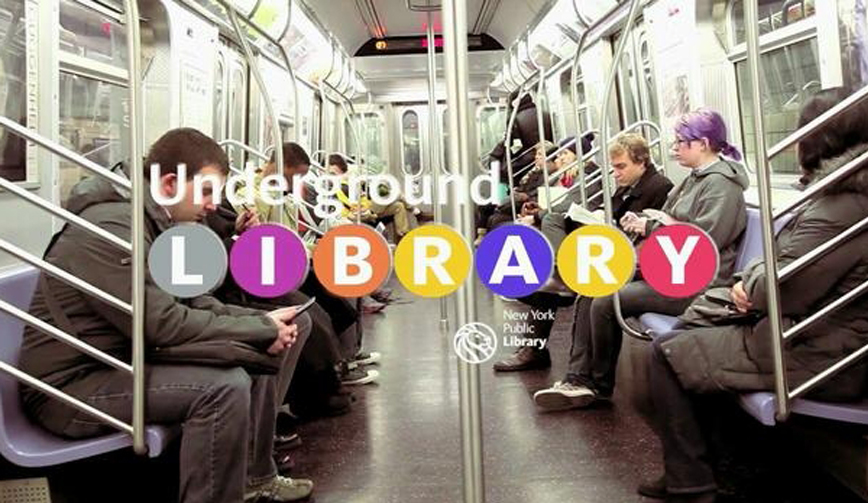 โหลดหนังสืออ่านฟรีบนรถไฟฟ้าใต้ดิน  แคมเปญช่วยชีวิตห้องสมุดในนิวยอร์ค