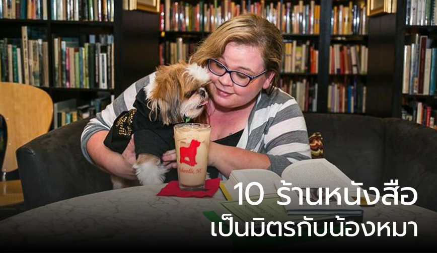 10 ร้านหนังสือเป็นมิตรกับน้องหมา